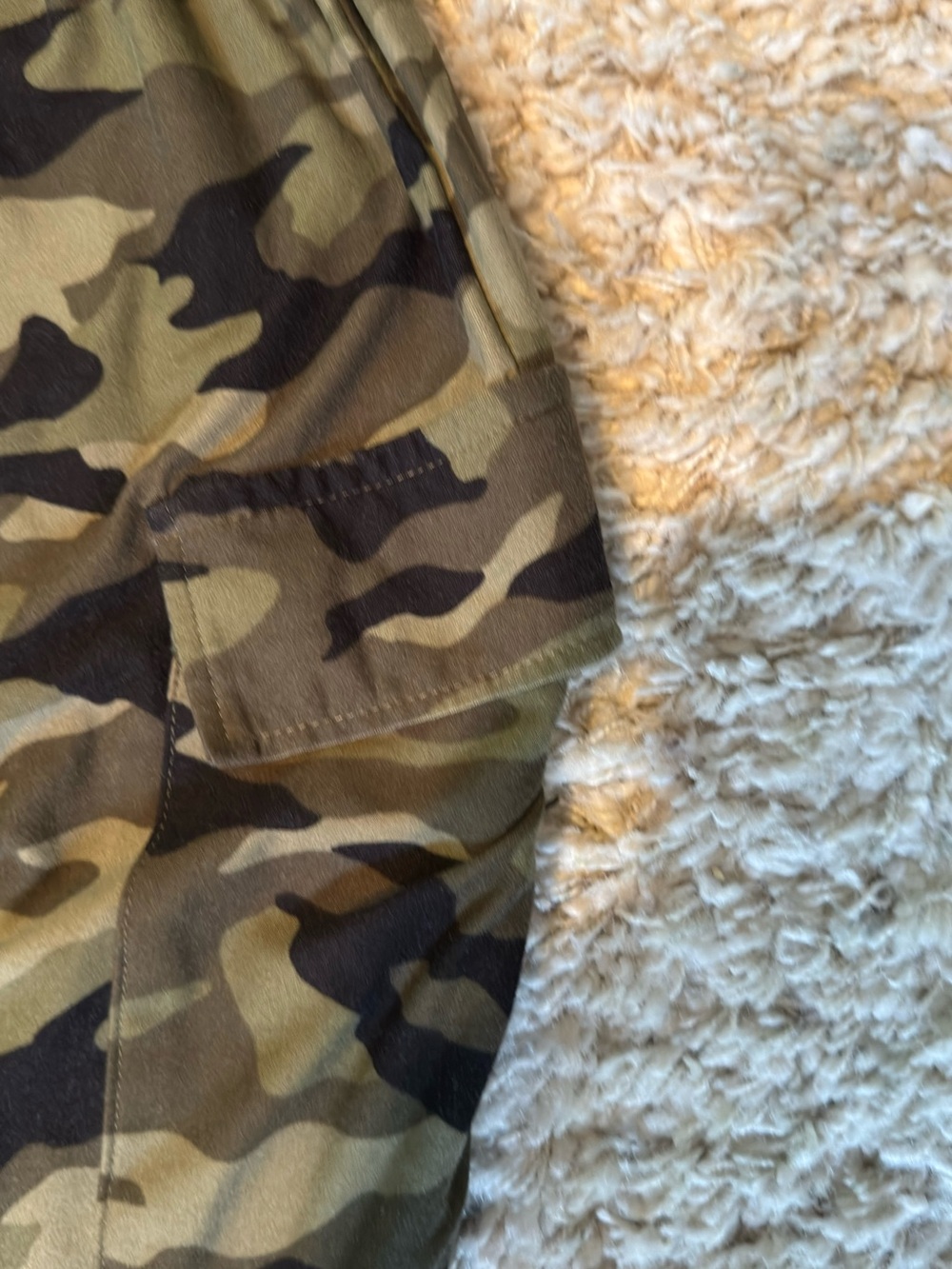 No Boundaries Olive Camo Cargo Joggers Jumpsuit - Picture 4 of 6